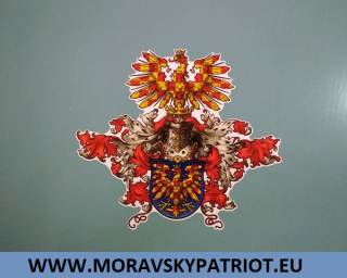 Úplný moravský znak malá samolepka